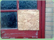 boarded up Welwyn Garden City